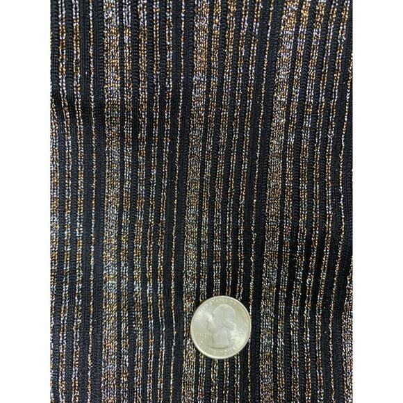 Lularoe Carley Elegant Silver Gold Black Metallic Hi Lo Striped  Dress- Size S - Picture 5 of 8